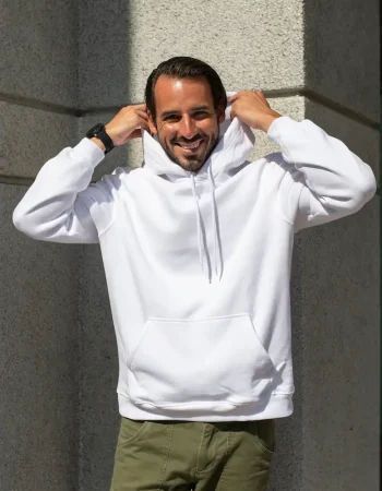 white-hoodie-man-with-green-pants-city